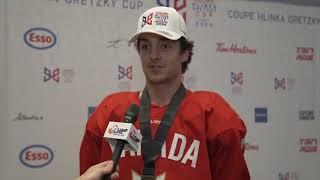 2024 Hlinka Gretzky Cup — Aug. 10 — Émile Guité post-game