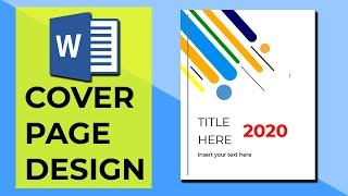 Cool Cover Page Ideas  - How To Make Cover Page In Microsoft Word