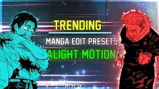 Trending Anime Manga Presets - XML  Alight Motion  pt7