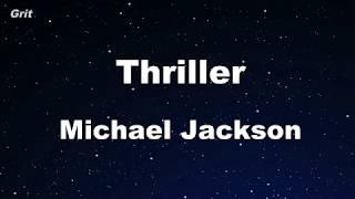 Thriller - Michael Jackson Karaoke 【No Guide Melody】Instrumental