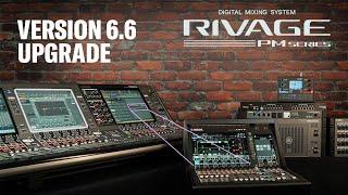 RIVAGE PM Vlog Version 6.6 Upgrade