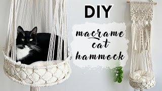 DIY Macrame Cat Hammock #2 │ DIY Cat Bed │ Kitten Hanging Bed │ Macrame cat hammock tutorial