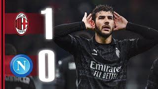 Leão assists Theo Hernández scores  AC Milan 1-0 Napoli  Highlights Serie A