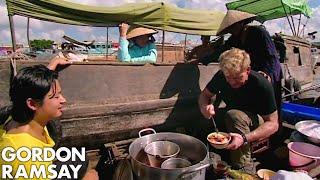 Gordon Ramsay Learns How To Prepare Vietnamese Soup  Gordons Great Escape