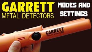 Garrett AT Pinpointer - Modes and Settings Explained