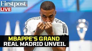 LIVE Kylian Mbappes Grand Real Madrid Unveil At Bernabeu Ronaldo Treatment For Ex-PSG Star