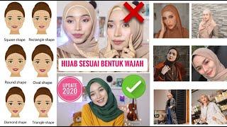 Tips Memakai Hijab Sesuai Bentuk Wajah Update 2020  Wajah Bulat Kotak Lonjong Segitiga Oval