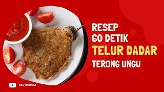 Telur Dadar Pake Terong⁉️ Eggplant Omelette #tortangtalong #resep #ceukokom #shorts