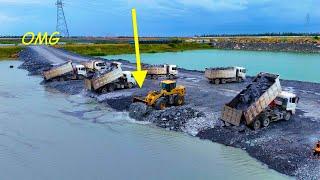 EP04 So Amazing Project delete lake Wheel Loader SDLG Push Stone lake Deep &Truck 25Ton