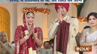 Cabinet Minister Shivpal Singh Yadavs Son Aditya Ties Knot with Rajlakshmi