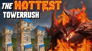 The HOTTEST Tower rush - Solo FIRELORD - WC3 - Grubby