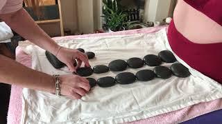 Hot Stone Massage Spinal Layout