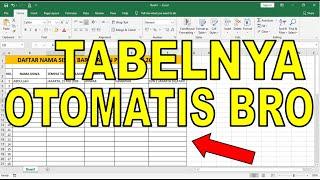 Cara Membuat Tabel Secara Otomatis di Microsoft Excel