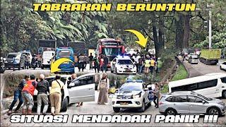 Kacauuu Tabrakan Beruntun Terjadi Situasi Mendadak Panik Sitinjau Lauik Makin Macet 