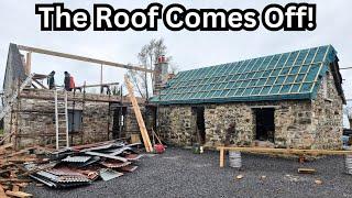 New Roof On The Derelict Irish Cottage