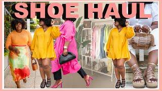 Summer Shoe Tryon Haul 2021  + Trends & How To Style  Designer Dupes  Dad Sandals Mules & More