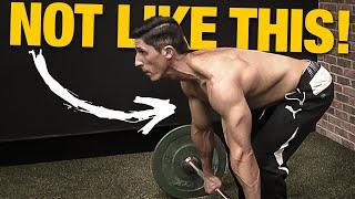 How to do Barbell Rows PROPERLY for a Big Back AVOID MISTAKES