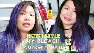 How I Style My Bleach Damaged Hair  Cattleya Arce