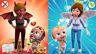 FAKE vs REAL Mommy   Clean Up Song   NEW  Kid Song & Nursery Rhymes For Kids