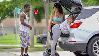 YOGA PANTS PRANK IN THE HOOD  Part 2