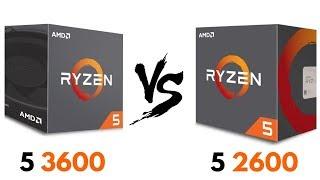 Ryzen 5 3600 vs Ryzen 5 2600  Test in GAMES & Benchmarks  Ryzen 5 2600 vs Ryzen 5 3600