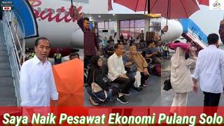 Jokowi Bikin Penumpang Batik Air Tak Percaya Mantan Presiden Hujan2 Naik Pesawat Ekonomi Disorot