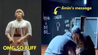 DANCER TAEHYUNG IS BACK WITH JIMIN’S MESSAGE ON THE MIRROR