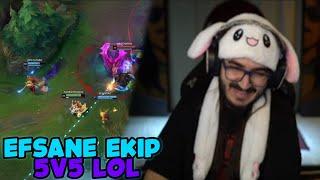 KENDİNE MÜZİSYEN EFE UYGAÇ CYBERRULZ VE EKİP İLE 5V5 LOL OYNUYOR