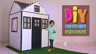 DIY I How to Make a Cardboard Playhouse