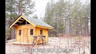 一口气看完杰姆在荒原搭建雪地木屋