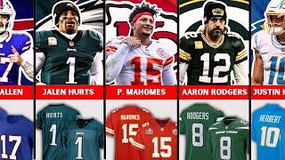 Best NFL player from each JERSEY NUMBER in 2024