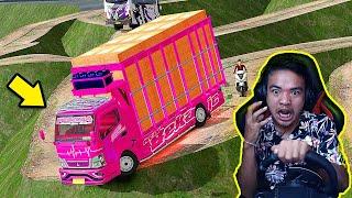 AUTO PUYENG TRUK AYAM KAMPUS PINK DI JALUR CACING - ETS2