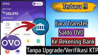 Cara Transfer Saldo OVO ke Rekening Bank Tanpa Upgrade  Tanpa Verifikasi KTP