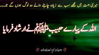 Habib e Khuda ﷺ Na Farmaya  Muj Se SB Se Ziada Mohabbat Krny Waly Wo Log Hen Jo  #islamic hadees