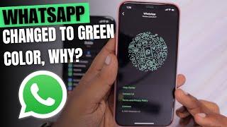 WhatsApp Green Color Texts and Links Changed Why?