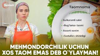 OLOV PAZANDA 120-MAVSUM 1-QISM MEHMONDORCHILIK UCHUN XOS TAOM EMAS DEB OYLAYMAN