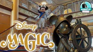 Our Sailing Adventure on THE DISNEY MAGIC  Sail Away Full Ship Tour & Lumieres Restaurant