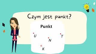 MATEMATYKA KLASA 4 Figury geometryczne - teoria punkt odcinek prosta półprosta i łamana