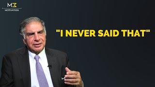 Ratan Tata On His Quote About Taking Decision & Then Making It Right