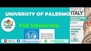 بورسیه کاملا رایگان دانشگاه Palermo کشور ایتالیا Italian University fully funded Scholarship