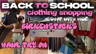 BACK TO SCHOOL CLOTHING SHOPPING aerie h & m sambas ed hardy 200+ haul *college diaries eps 1*