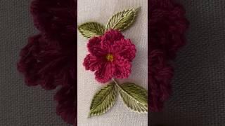 Beautiful flower embroidery#embroidery