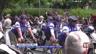 Biking into Washington 2024 Police Unity Tour