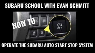 Subaru Auto Start Stop System