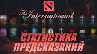 ПРОГНОЗЫ BATTLE PASS TI 2022 - Статистика Предсказаний