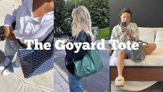 The Goyard Tote what fits how it wears