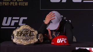 Helwani makes Joanna Jedrzejczyk cry and storm out of UFC post-fight press conference