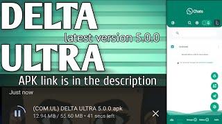 DELTA WHATSAPP ULTRA 5.0.0 APK LINK  ANTI-BAN NOVA HOME E DIVERSAS NOVIDADES  CDA CREATOR MOD