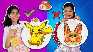 PANCAKE ART CHALLENGE  Easy Pan Cake Recipe  Paris Lifestyle