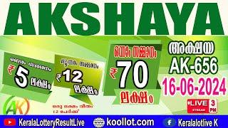 KERALA LOTTERY RESULT LIVEAKSHAYA bhagyakuri ak656Kerala Lottery Result Today 16062024todaylive